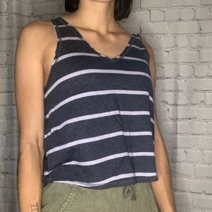 Urban Outfitters UO Cropped Striped Tank